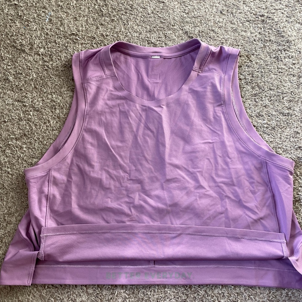 Size 10 lululemon purple tank top